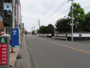 写真：県道との交差地点