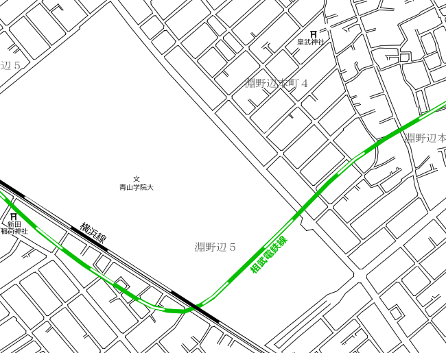 地図：淵野辺～図師②周辺路線図