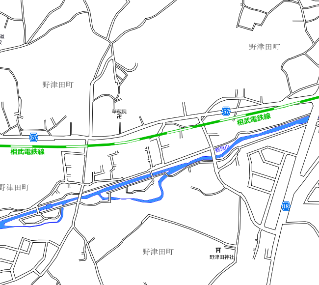 地図：図師～鶴川②周辺路線図