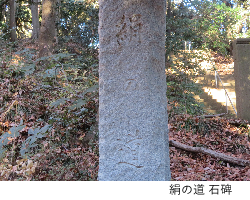 写真:絹の道 石碑