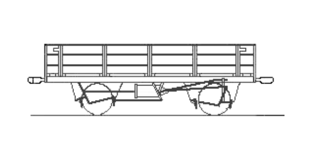 図面：ト２００形無蓋貨車（空気制動有）
