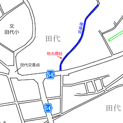図表：関場坂周辺地図