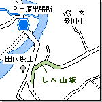 図表：しべ山坂周辺地図