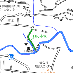 図表：日応寺坂周辺地図