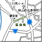 温泉坂周辺MAP