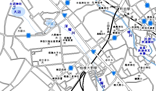 地図：境川・深堀川 周辺地図