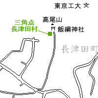 図表：三角点「長津田村」周辺地図