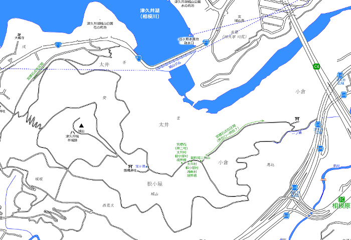 図表：癸国有林周辺地図