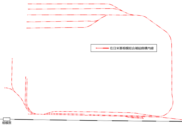 図表：相模総合補給廠構内線図